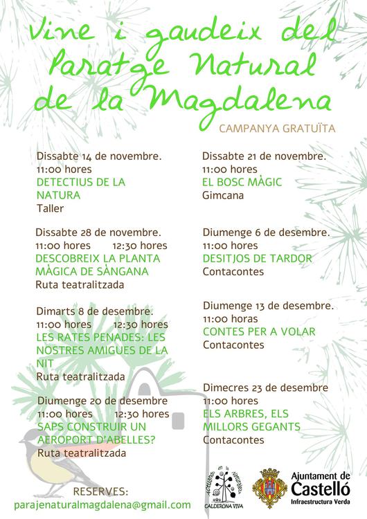 Cartell activitats Magdalena
