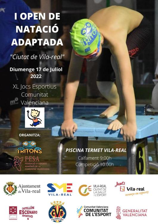 cartell open natació adaptada