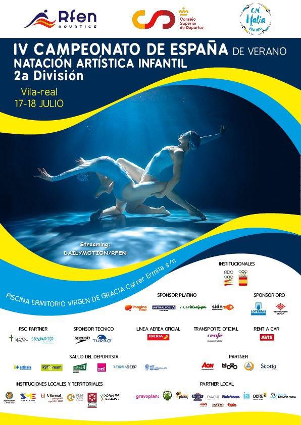 Cartell Campionat Natació Artística Infantil