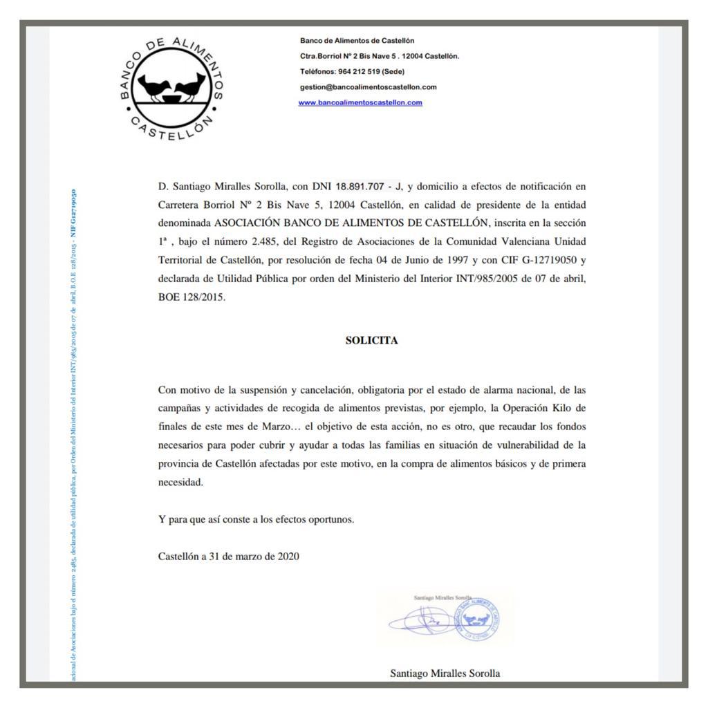 Documento Banco de Alimentos