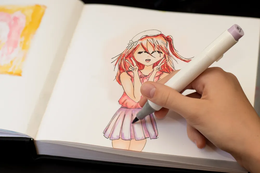 girl-s-hand-drawing-anime-manga-sketch-with-alcoho-2025-01-08-23-10-11-utc