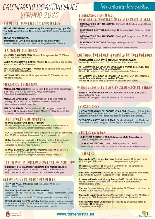 Programaactividades verano Torreblanca 2025