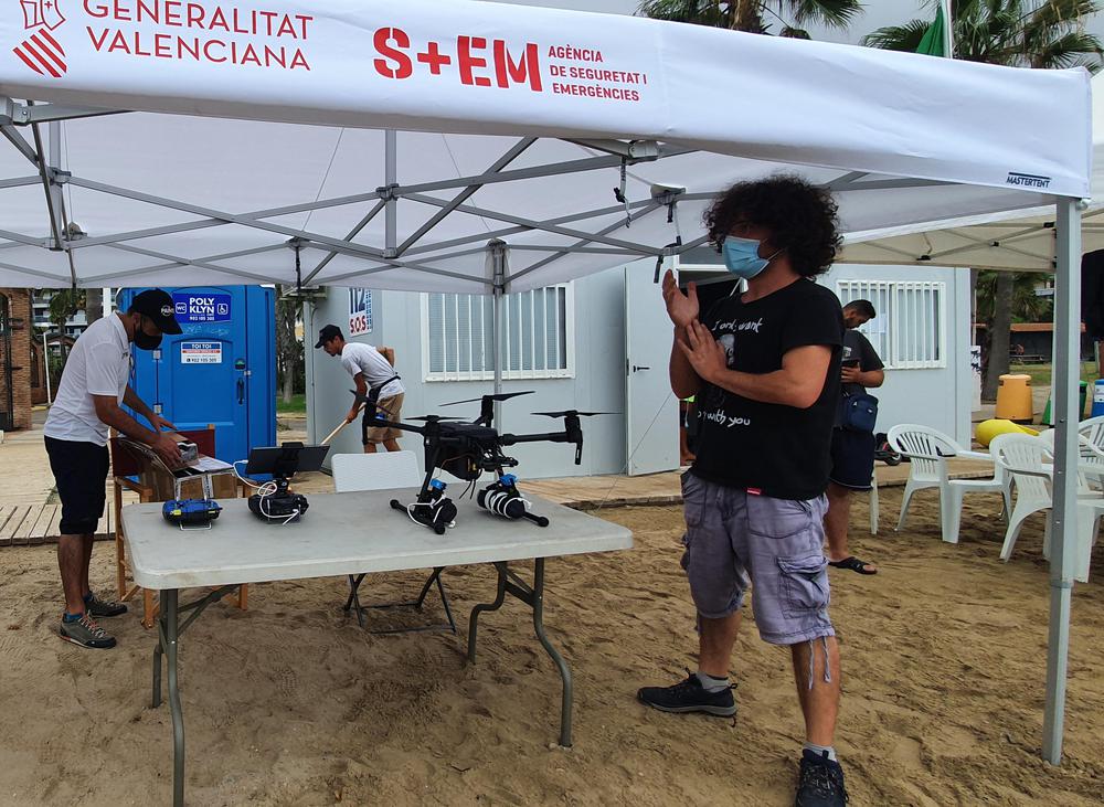Dron playa