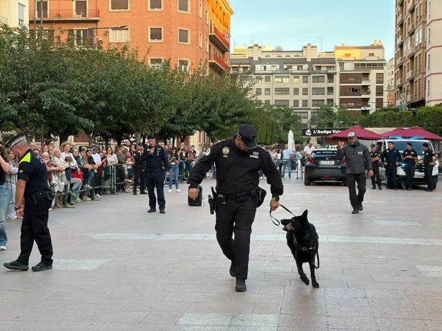 perros policia 2 en tamaño mediano