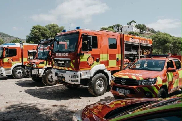 bomberos  en tamaño mediano