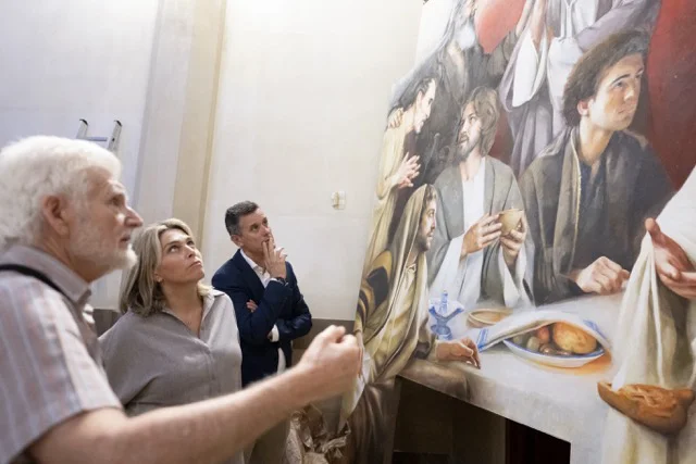 instalación lienzo Traver Calzada en Concatedral (3) en tamaño mediano