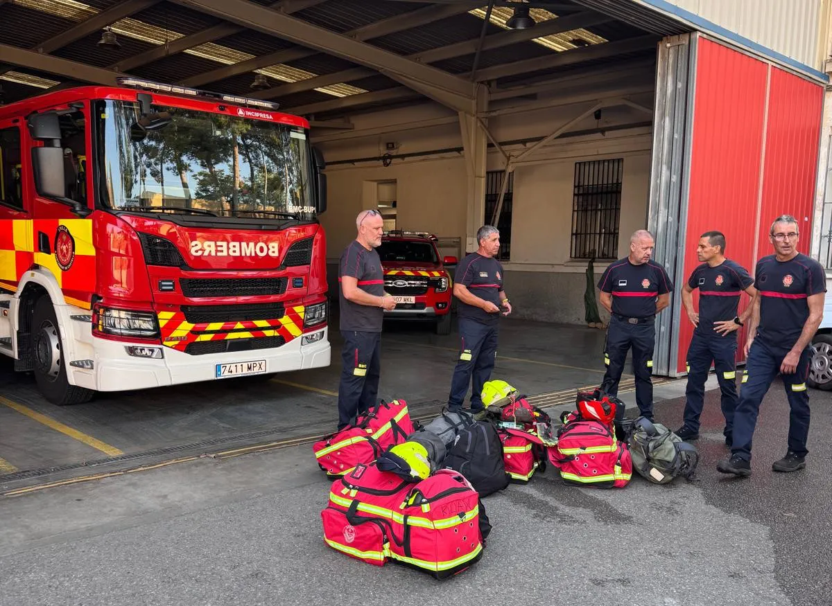 Bomberos Castellón  voluntarios  a León 