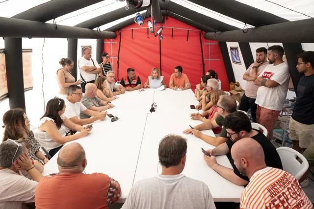 Marta Barrachina reunión con alcaldes línea catástrofes en tamaño mediano