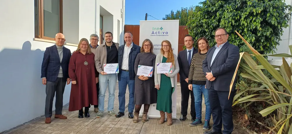 Ganadores, entidades colaboradoras, miembros del Jurado y alcaldes invitados InnoActiva CEEI Castellón