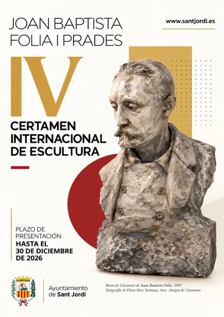 Cartel Certamen de Escultura Sant Jordi 2026 en tamaño mediano