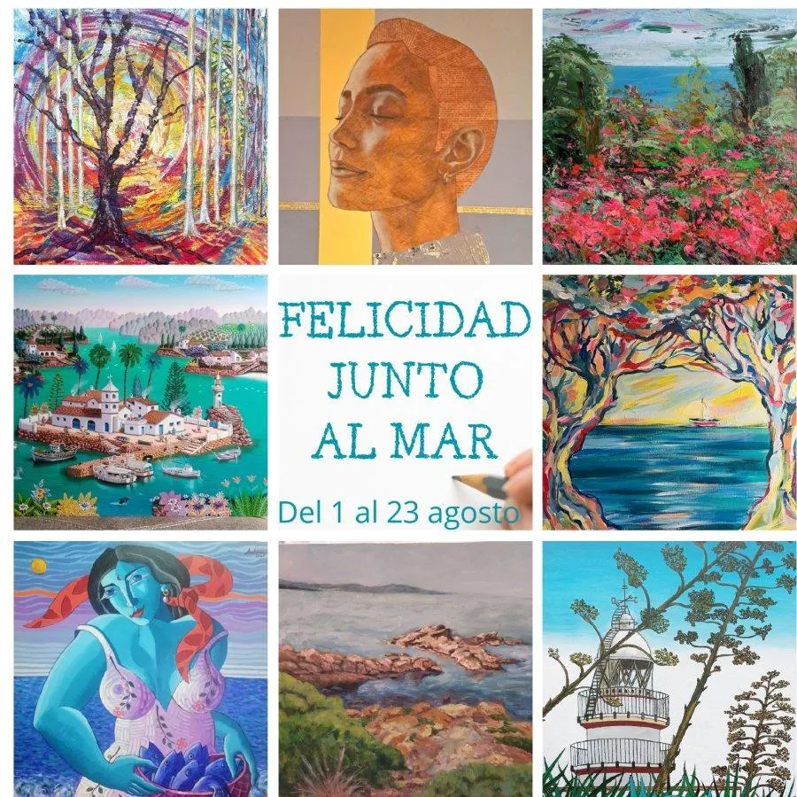 Cartel exposición de pintura agosto