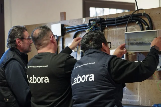 labora en tamaño mediano