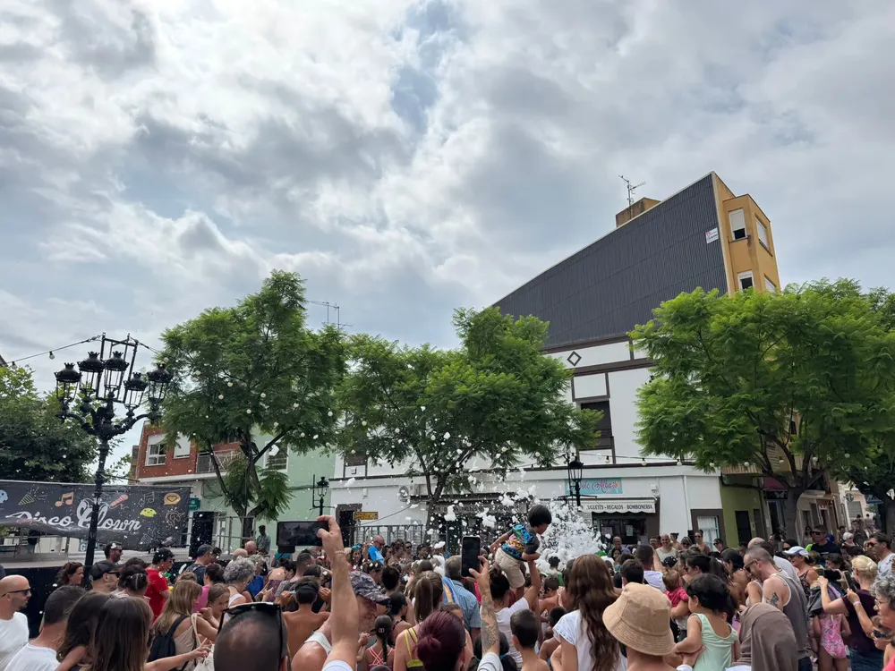 Foto fiesta de la espuma infantil