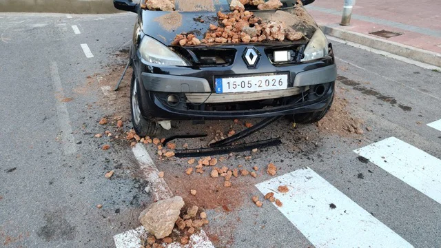 Detalle vehículo con la matrícula en tamaño mediano