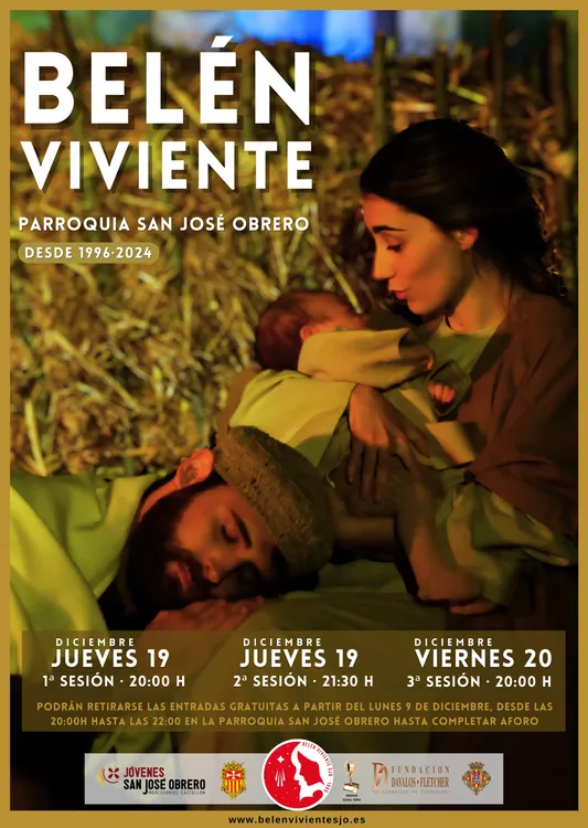 Cartel Belen Viviente 2024