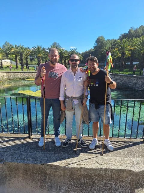 Nacho Navarro, Daniel Meseguer y Rafael Torres Fiestas Navajas en tamaño mediano