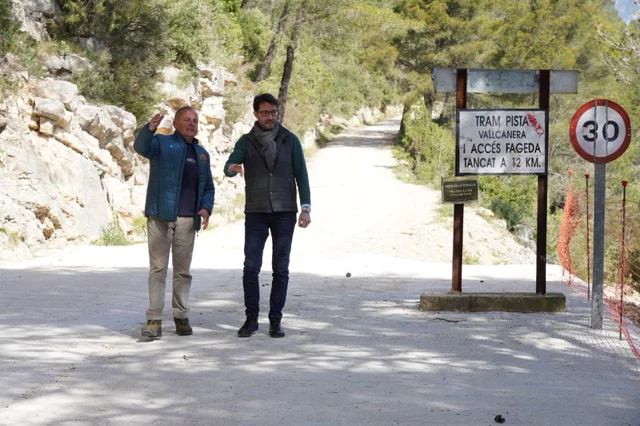 Víctor Gargallo y Jesús Lecha pistas La Pobla de Benifassà en tamaño mediano