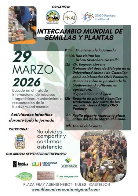 INTERCAMBIO MUNDIAL DE SEMILLAS Y PLANTAS en tamaño mediano