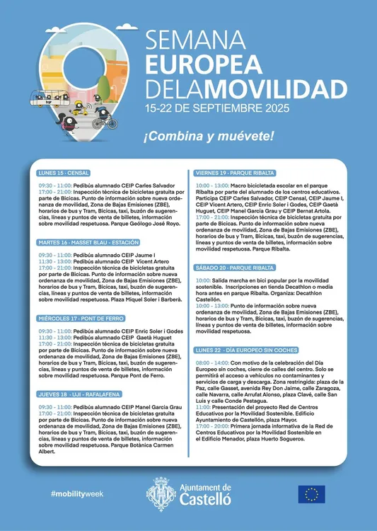 programa semana europea de la movilidad 2025