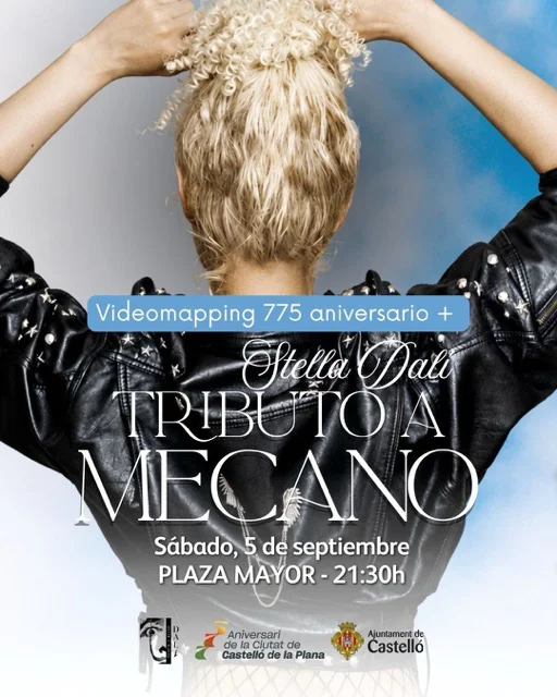 CARTEL TRIBUTO MECANO en tamaño mediano