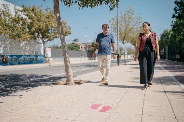 Giner Romero camino escolar CEIP El Pinar en tamaño mediano