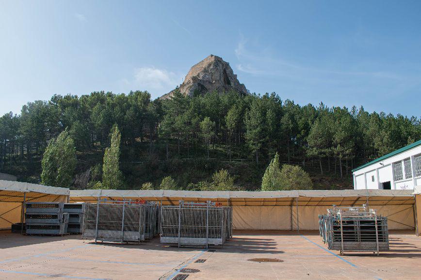 2023-09-07 Muntatge de la Fira de Morella