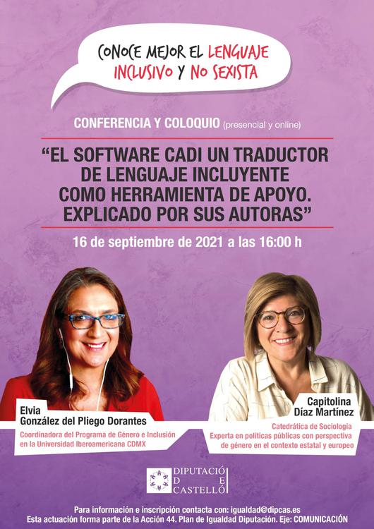 Lenguaje no sexista y software CaDi-1