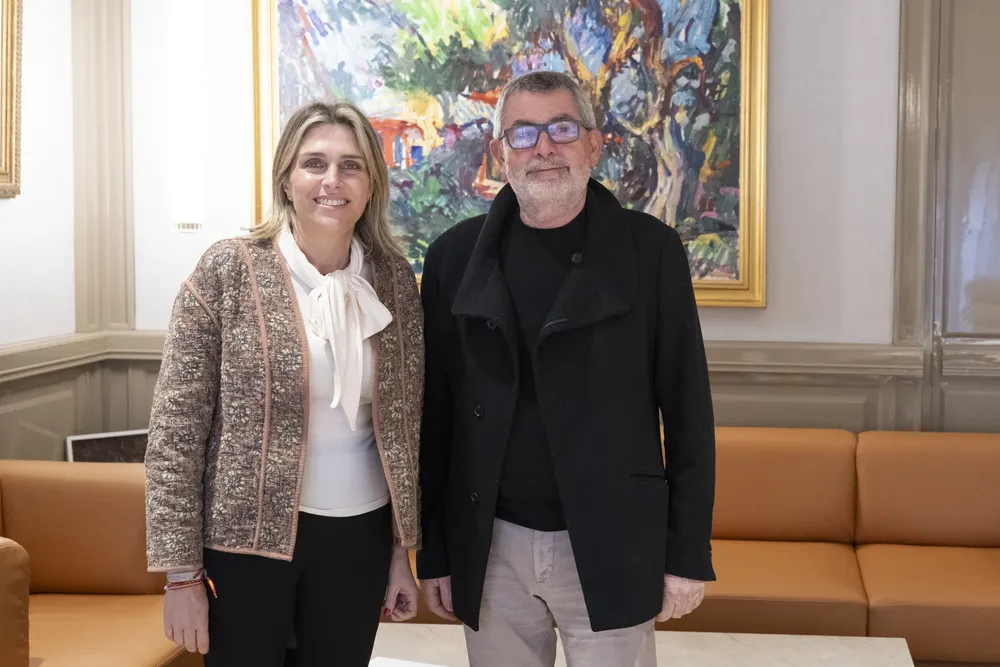 Presidenta Diputación y alcalde Viver