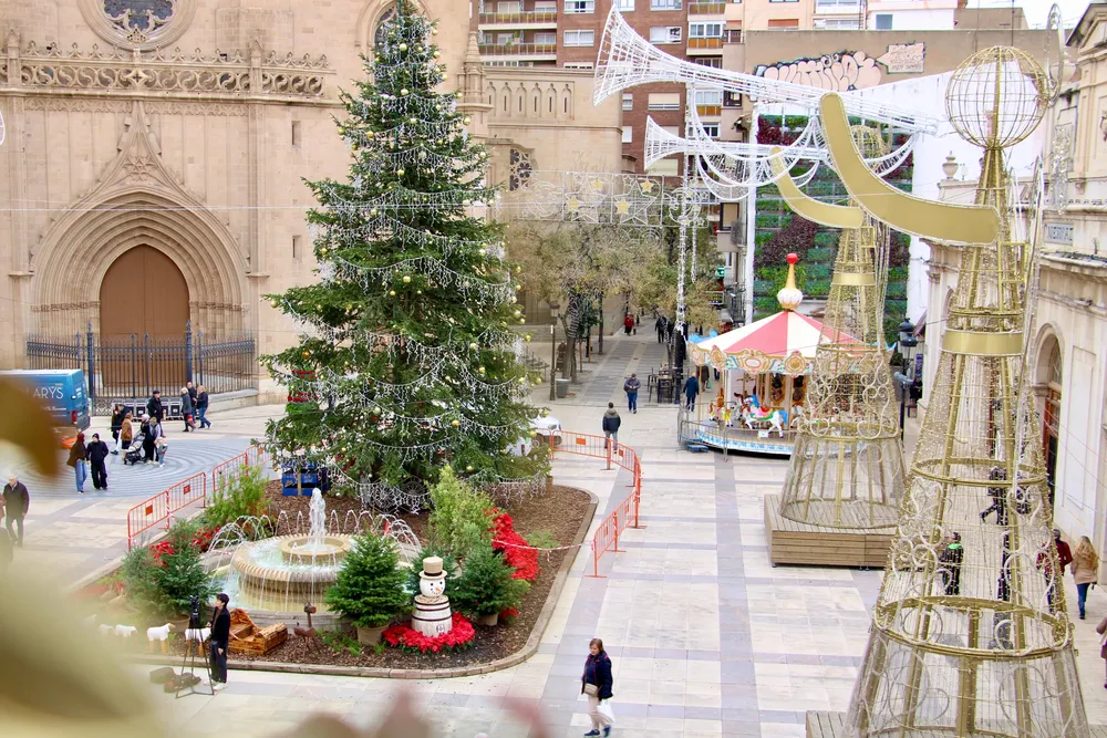 Luces Navidad Plaza Mayor decoración