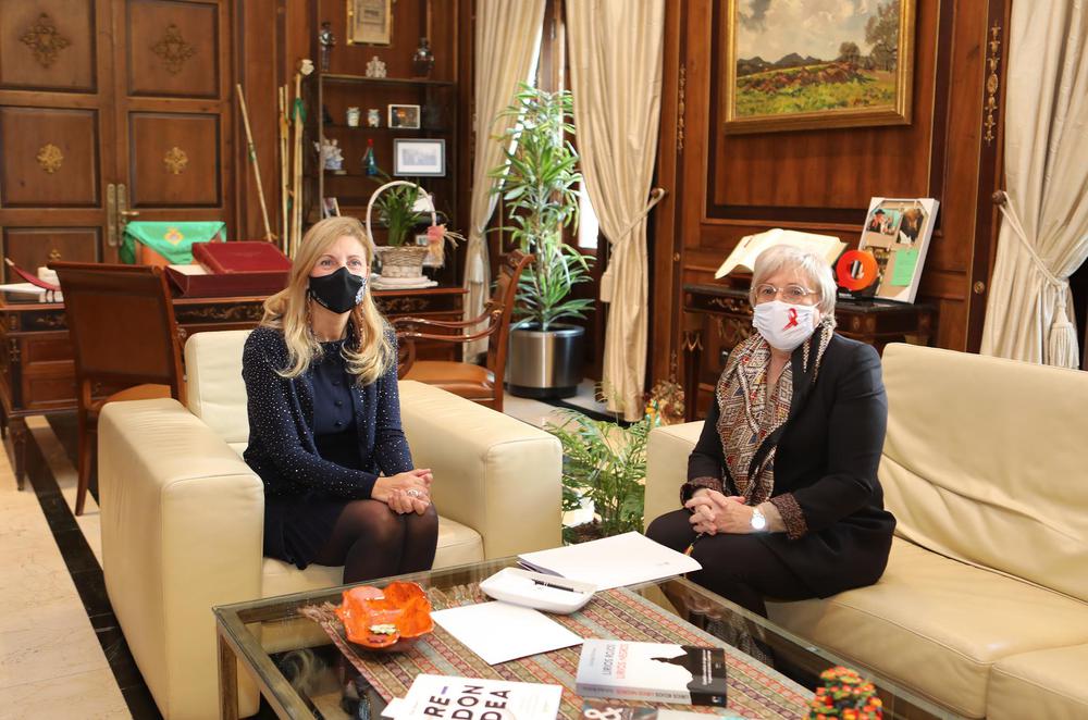 01-12-20 Marco recibe a la Consellera de Sanidad