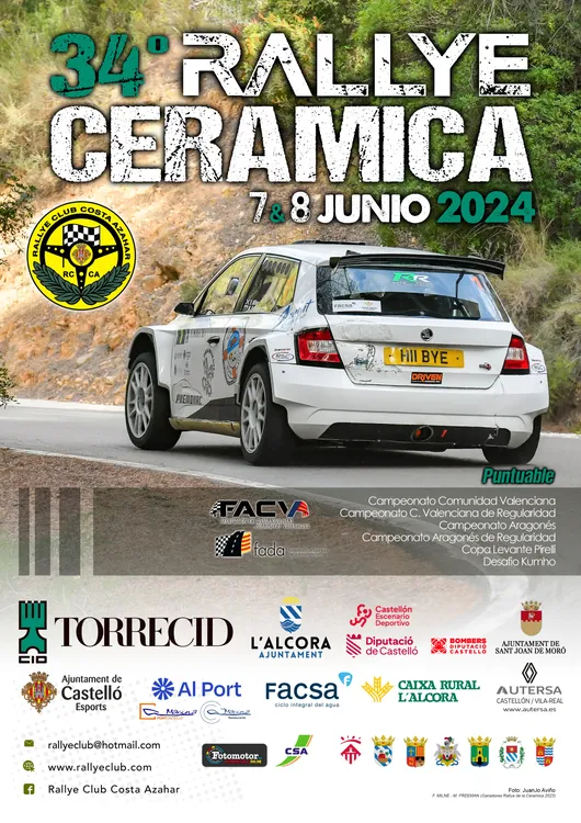 Cartel Rallye de la Ceramica 2024 v3