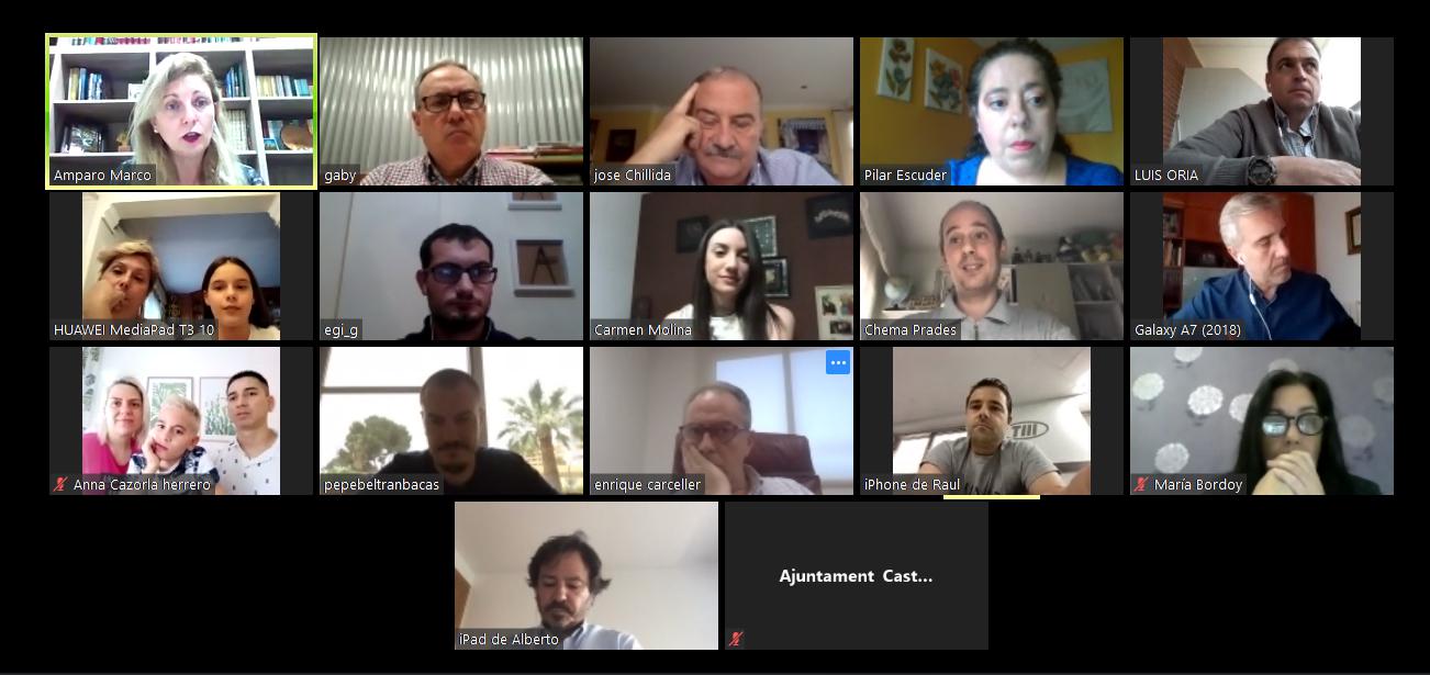 12-05-20 Amparo Marco y Pili Escuder reunión Fiestas de la Magdalena