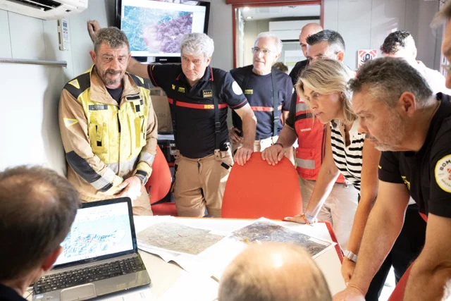 Marta Barrachina CECOPI lunes 27 incendio Vall d'Uixó en tamaño mediano